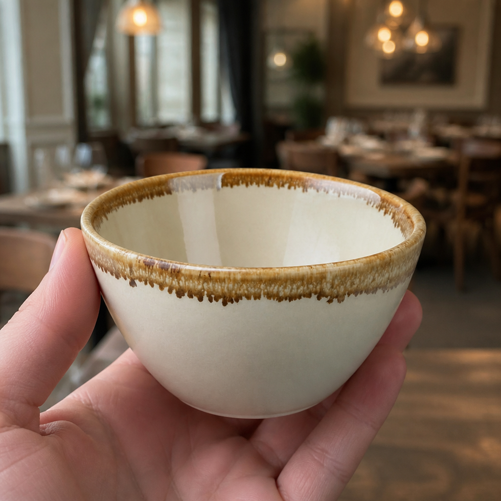 Commercial 50ml Sandstone Dipping Pots 12 Pack