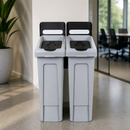 Commercial Recycling Station 2x 87Ltr Slim Design Bins