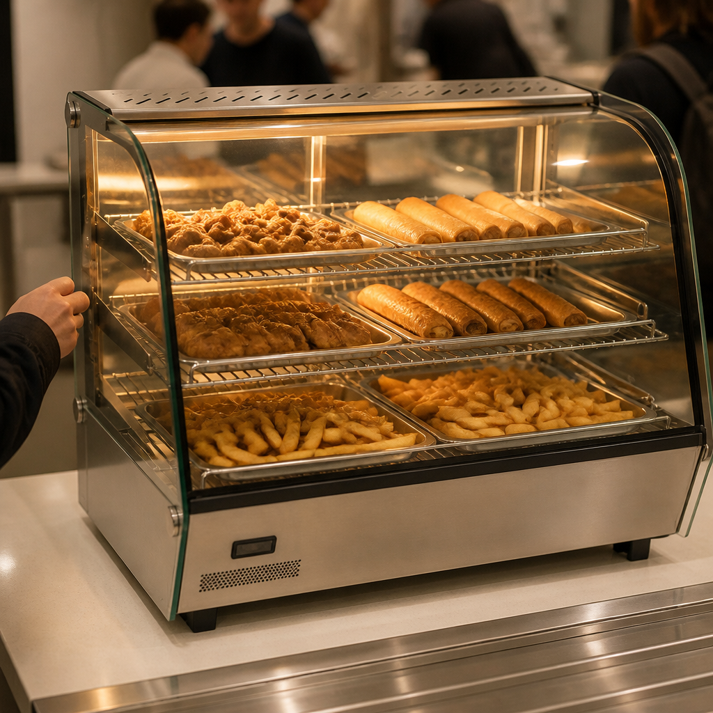 Commercial Countertop Heated Food Display 160Ltr Capacity