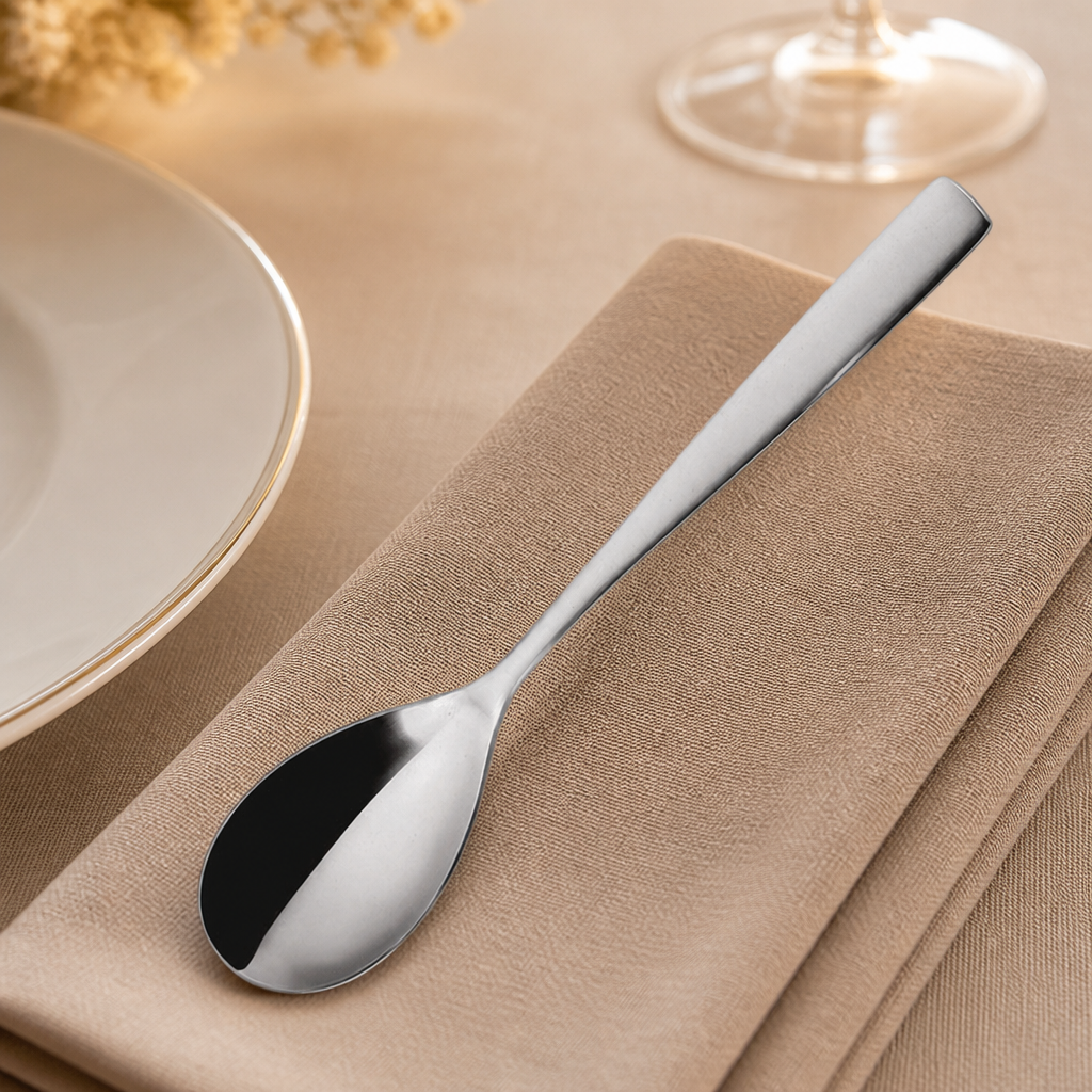 Commercial stainless steel table spoons 12 pack 200mm