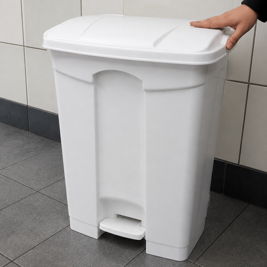 Commercial 65L Pedal Bin for hygienic waste disposal