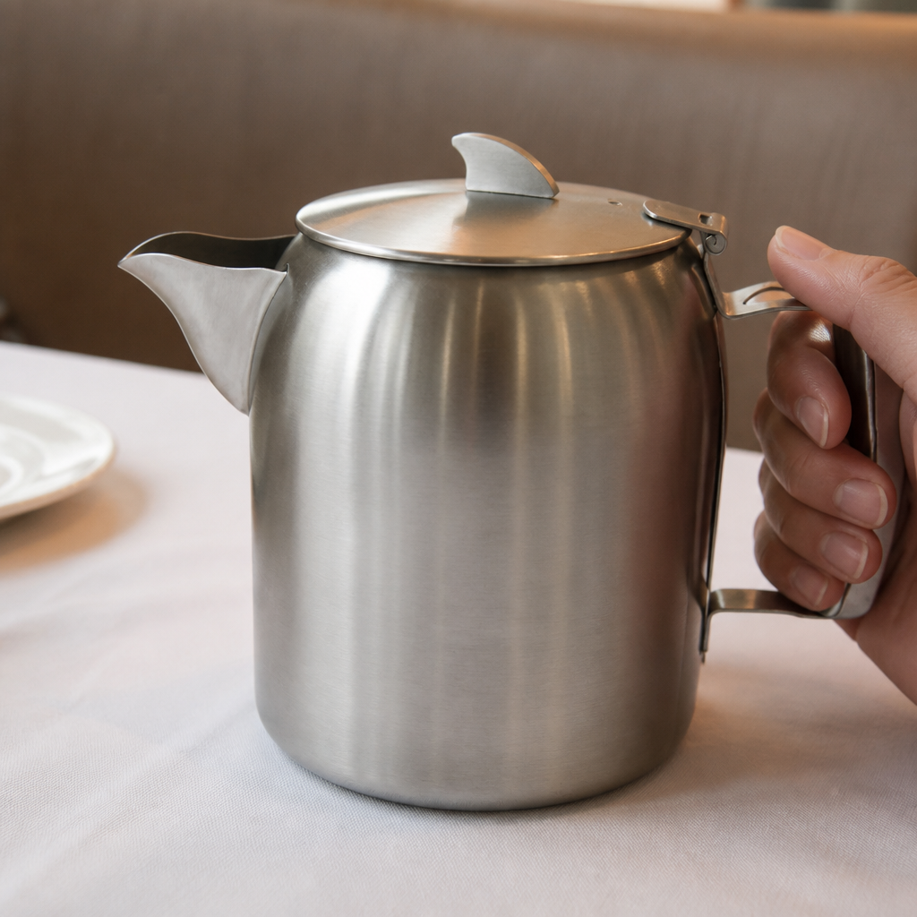 Commercial Stainless Steel Teapot 1.6L Capacity for Catering
