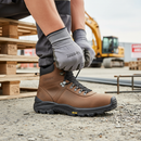 Premium Metal-Free Trail Boot S3 HRO HI CI SRC - Comfortable Ankle Design with Water-Repellent Leather and Anti-Slip Sole