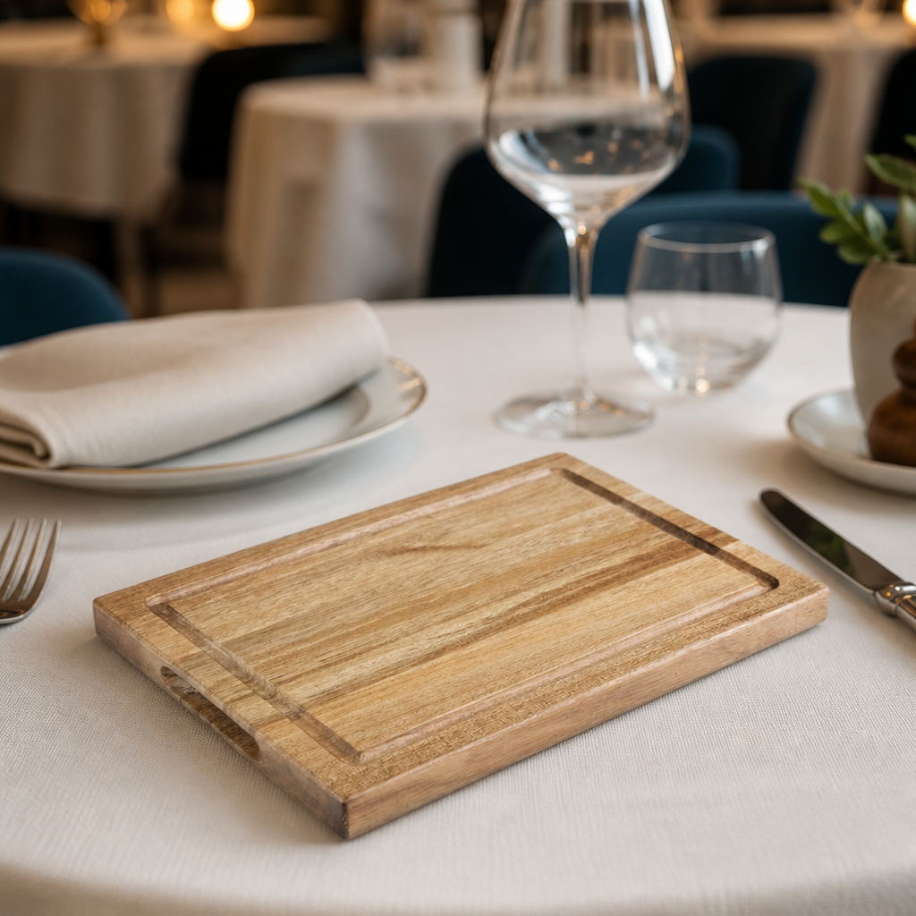 Commercial Acacia Steak Board 260mm Wooden Dinnerware