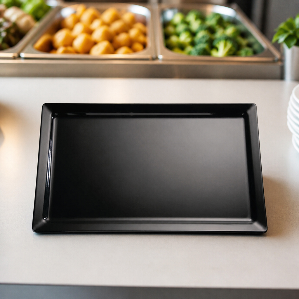 Commercial 1/2 GN Tray Black 325x265x30mm Recycled PET