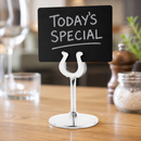 Commercial Table Number Stand 100mm Stainless Steel Holder