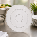 Commercial Clear Polycarbonate Display Plate 345mm Diameter