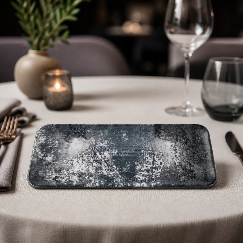 Commercial Urban Organic Coupe Rectangular Platter 338x155mm