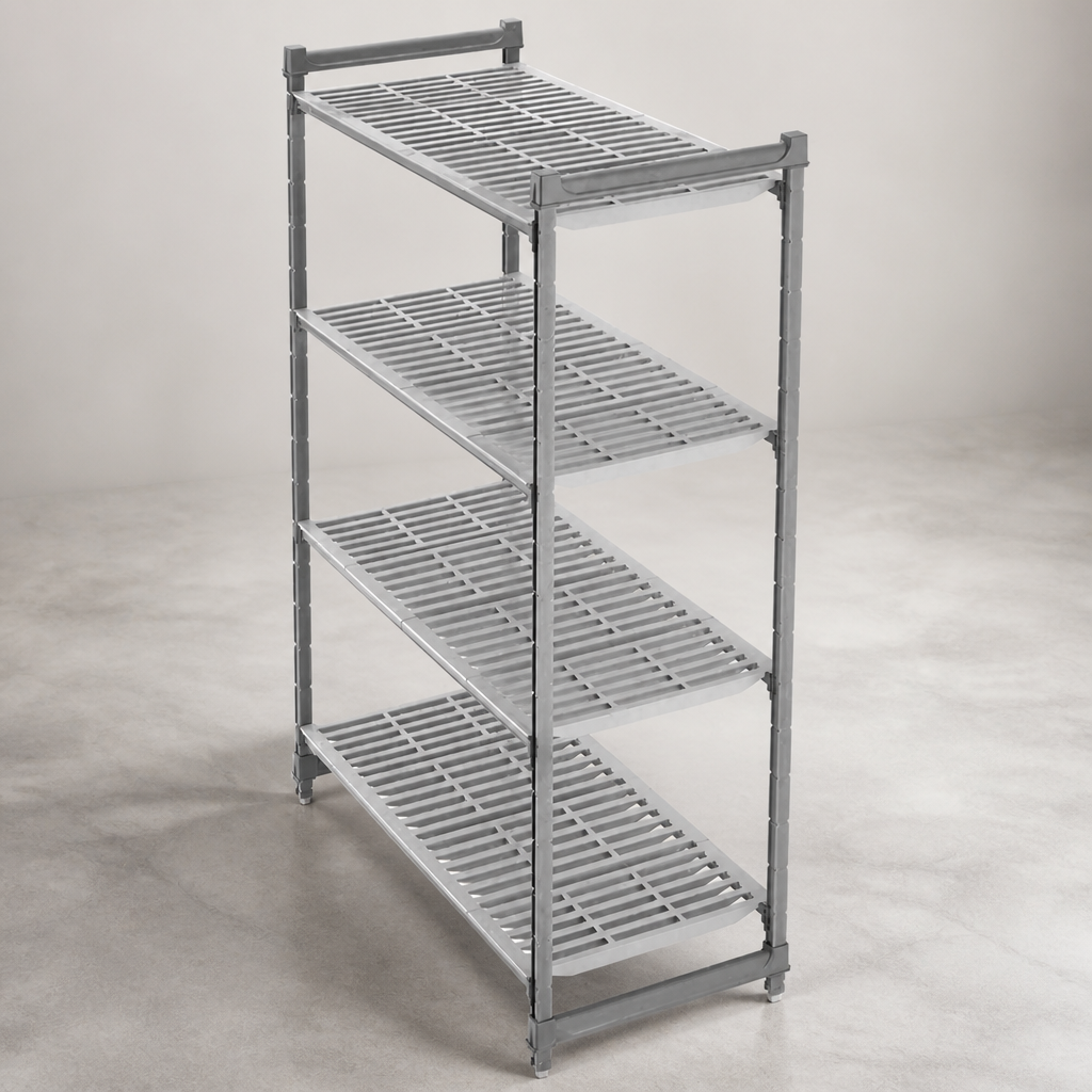 Commercial 4 Tier Modular Shelving Unit 1830 x 1070 x 460mm