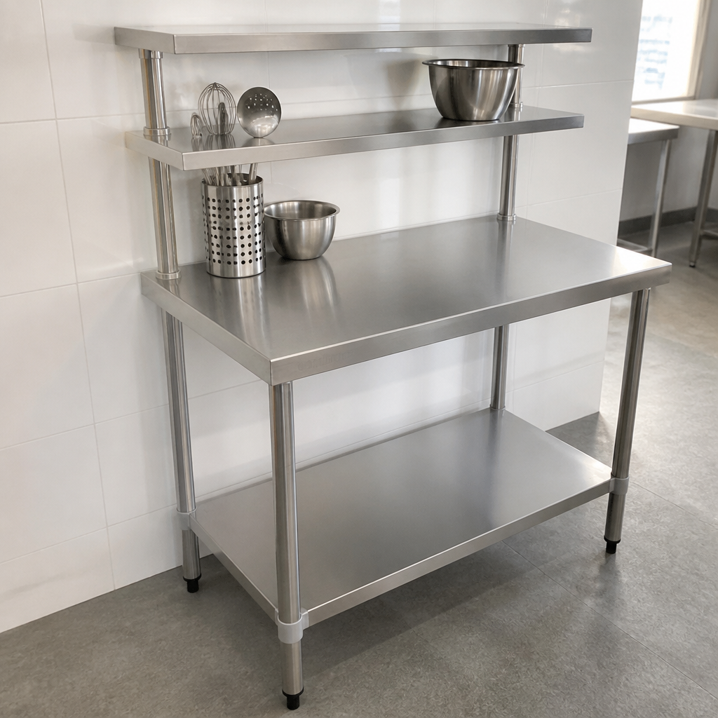 Commercial Stainless Steel Prep Station 1200x600mm