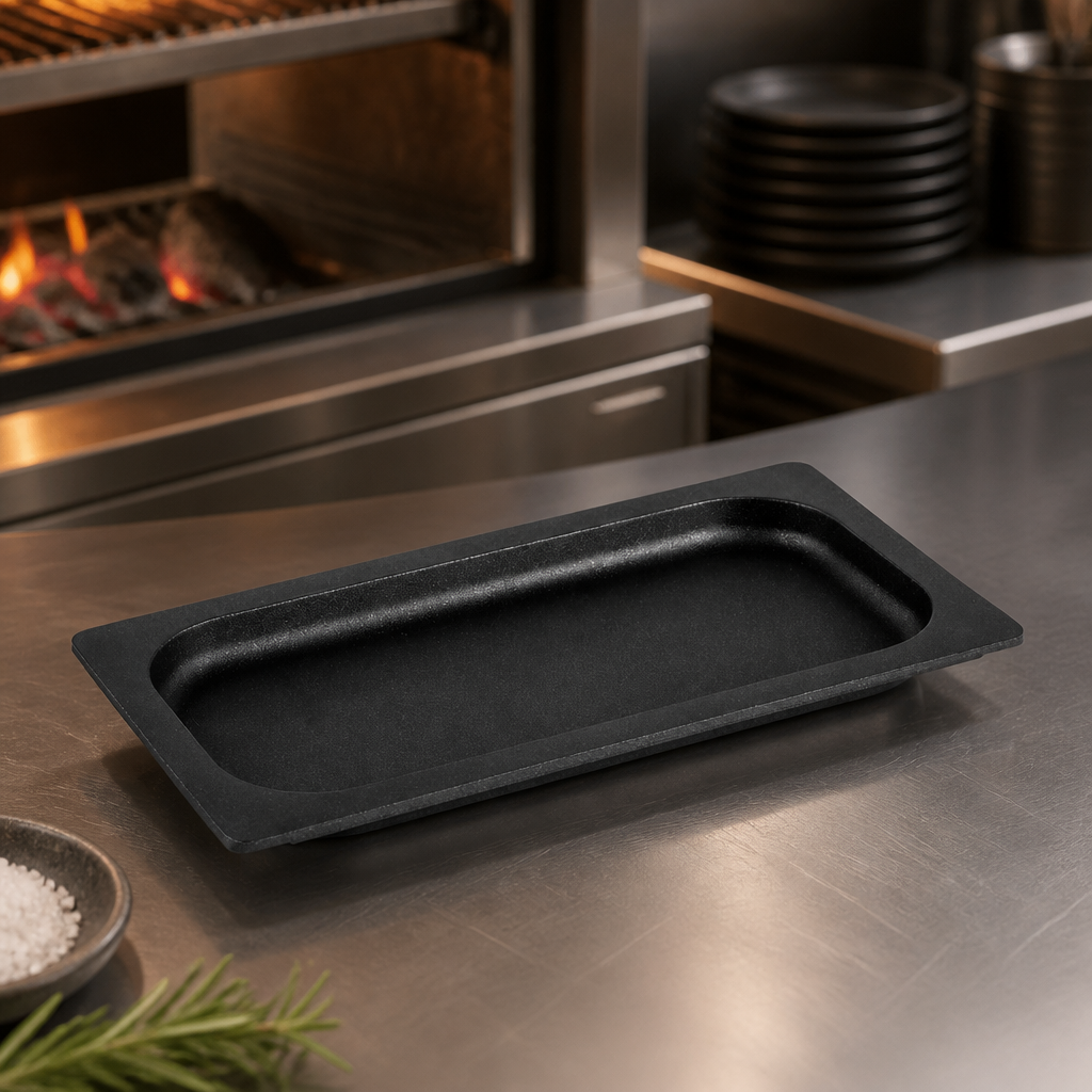 Commercial Charcoal Oven Pan 20mm for 1/3 GN Size