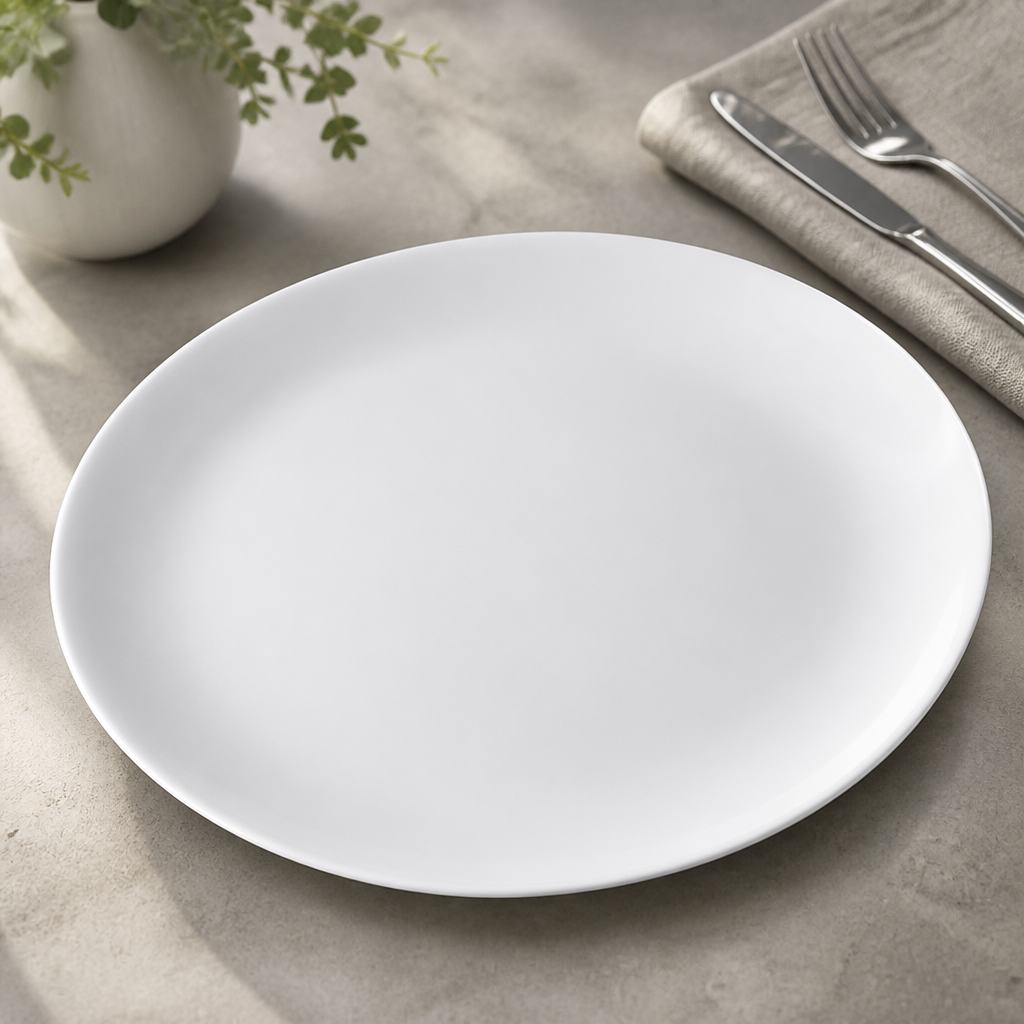 Commercial Pure Oval Plates 250mm - 24 Pack