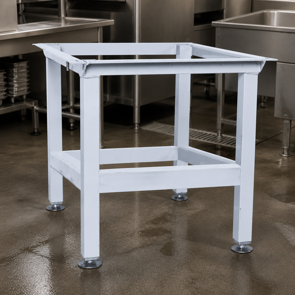 Commercial stainless steel stand for undercounter ice maker