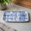 Commercial Rectangular Platters Porto Blue 215mm 6 Pack