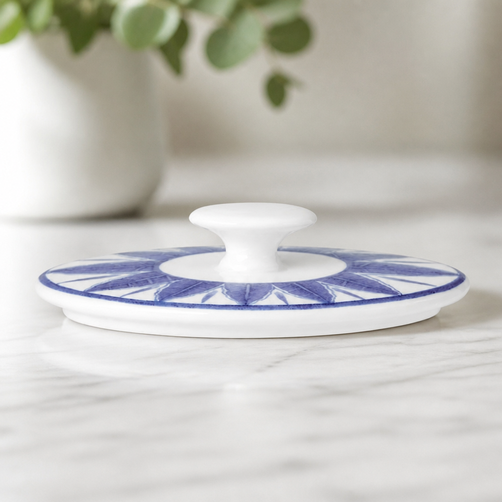 Commercial Oval Sugar Lids Set of 12 - Bone China Decor