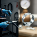 Premium Zinc Hose Clip for Secure Connections - 25mm to 35mm Diameter, Heavy Duty Design
