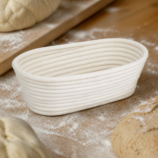 Commercial Rattan Proving Basket 250x150x80mm Artisan Bread