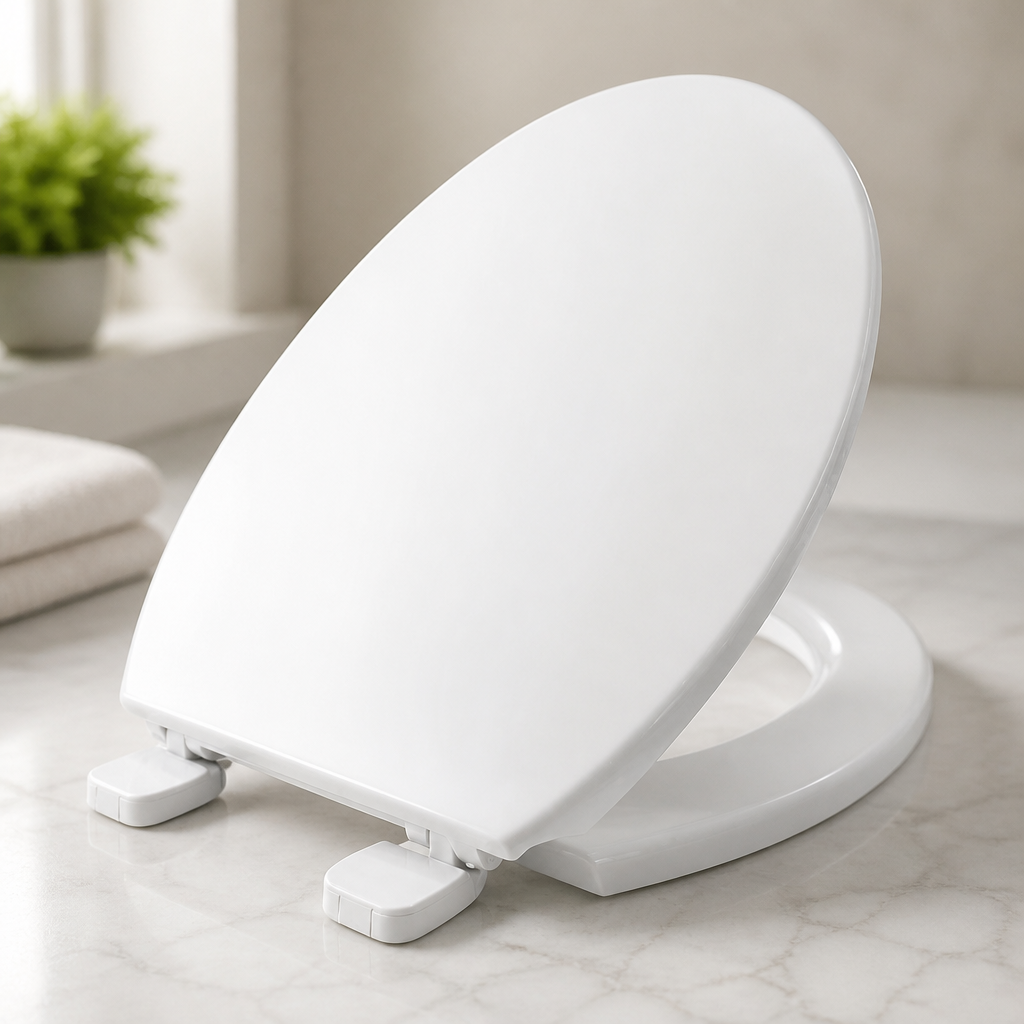 Commercial Toilet Seat with Fixing System and Hinges