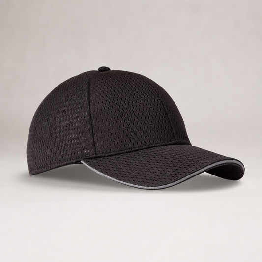 Cool Vent Baseball Cap with Grey Trim for Commercial Use