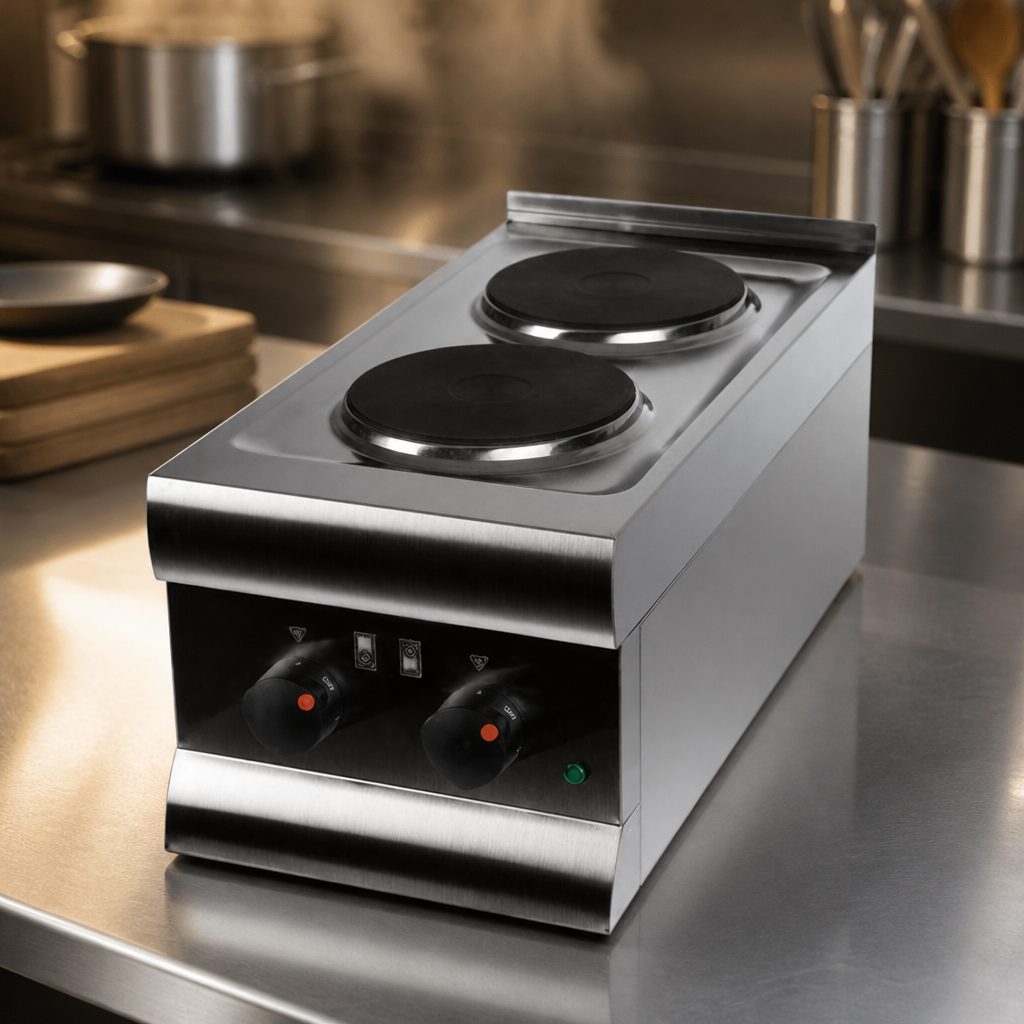 Commercial Electric Boiling Ring with 2 x 1.5kW Hot Plates