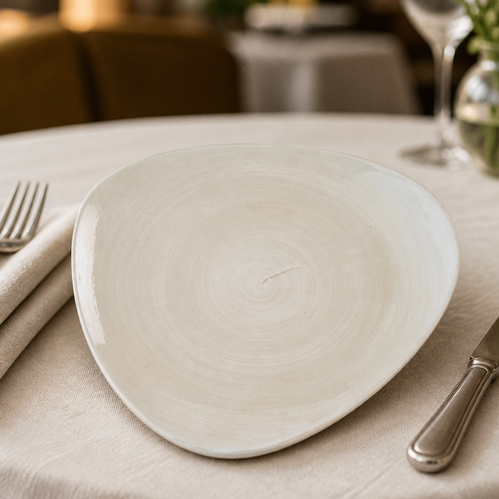 Commercial Canvas Plates 254mm Natural 12 Pack