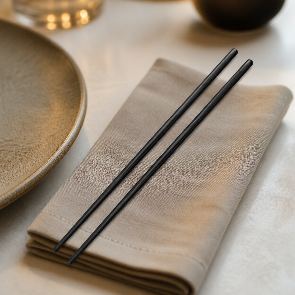 Commercial stainless steel chopsticks 230mm - 12 pack