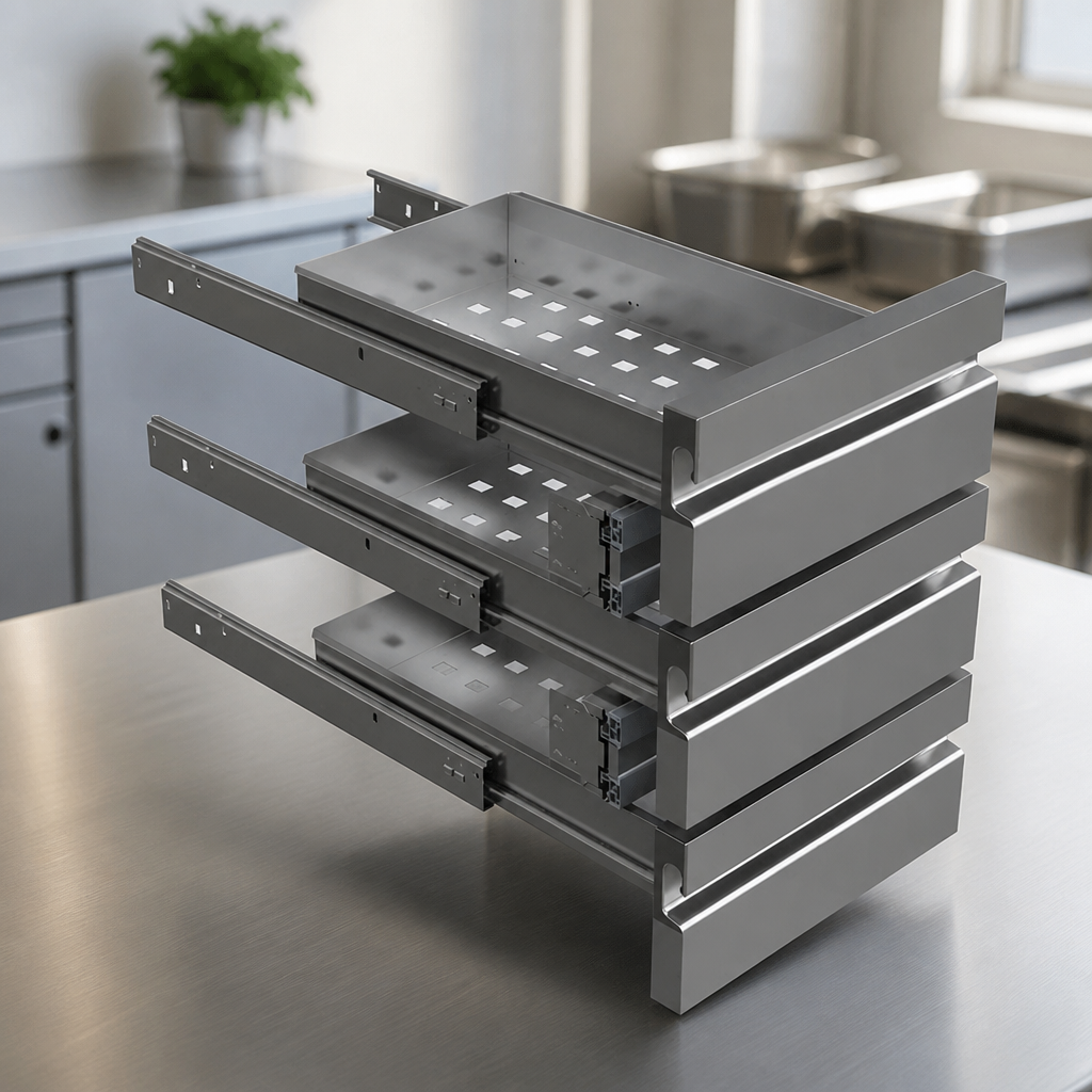 1/3GN Commercial Counter Drawer Kit for Refrigerated Units