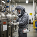 Premium High Durability Head Cover with Integrated Suspension for Full Head and Face Protection - Grey