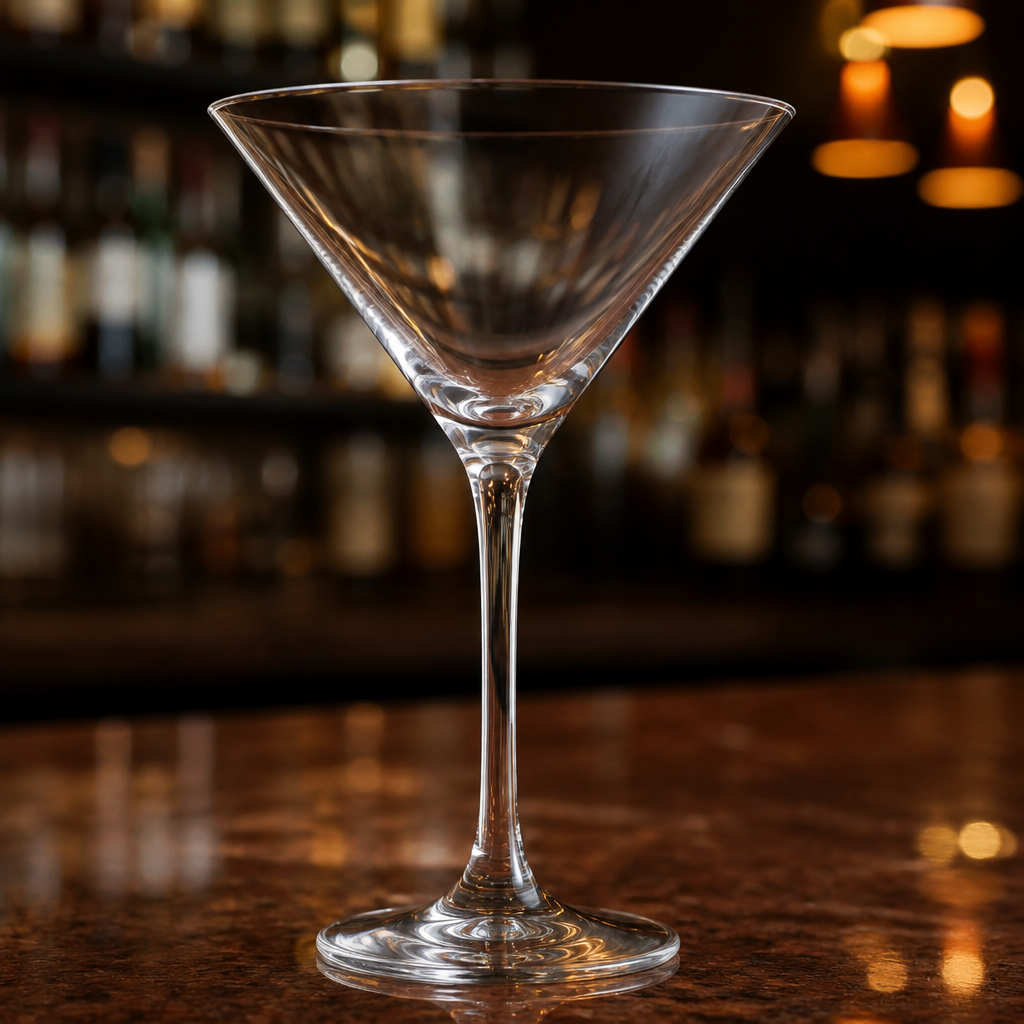 Commercial Crystal Martini Glasses 270ml - 6 Pack