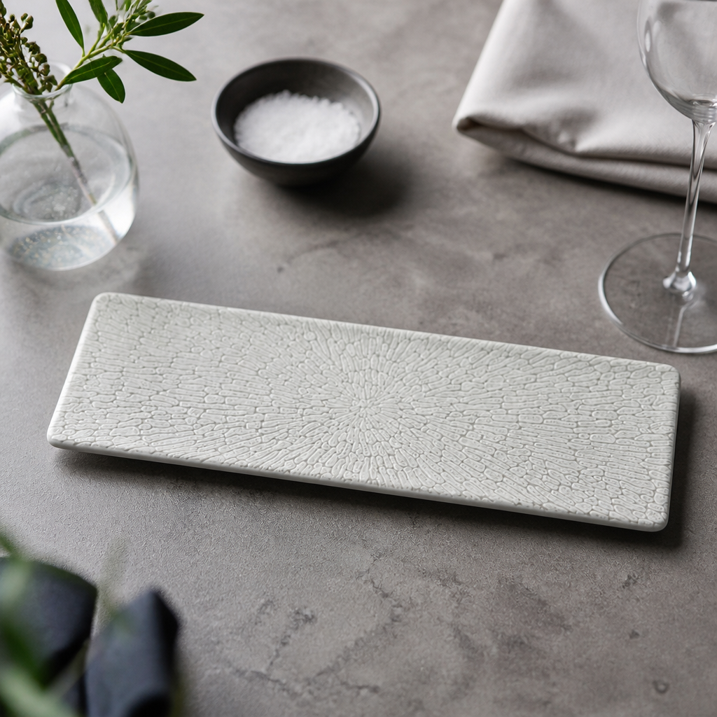 Commercial Delta Grey Tasting Trays 313x106mm - 6 Pack