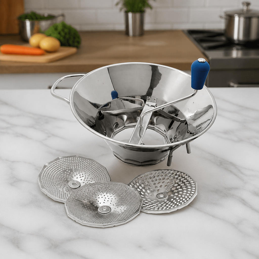 Commercial Stainless Steel Moulin Soup Strainer 1-1.5kg Capacity