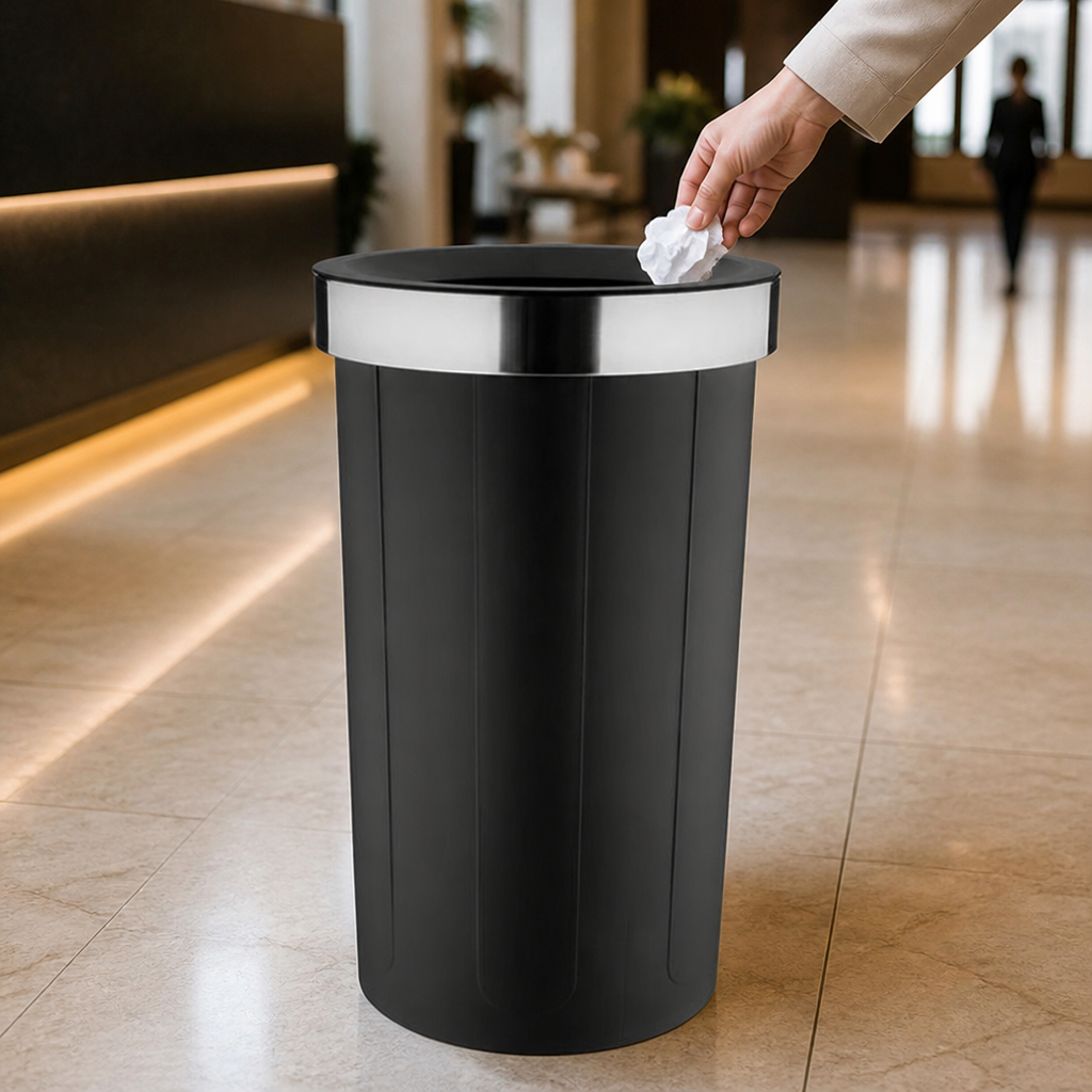 60L Commercial Open Top Bin with Anti-Fingerprint Technology