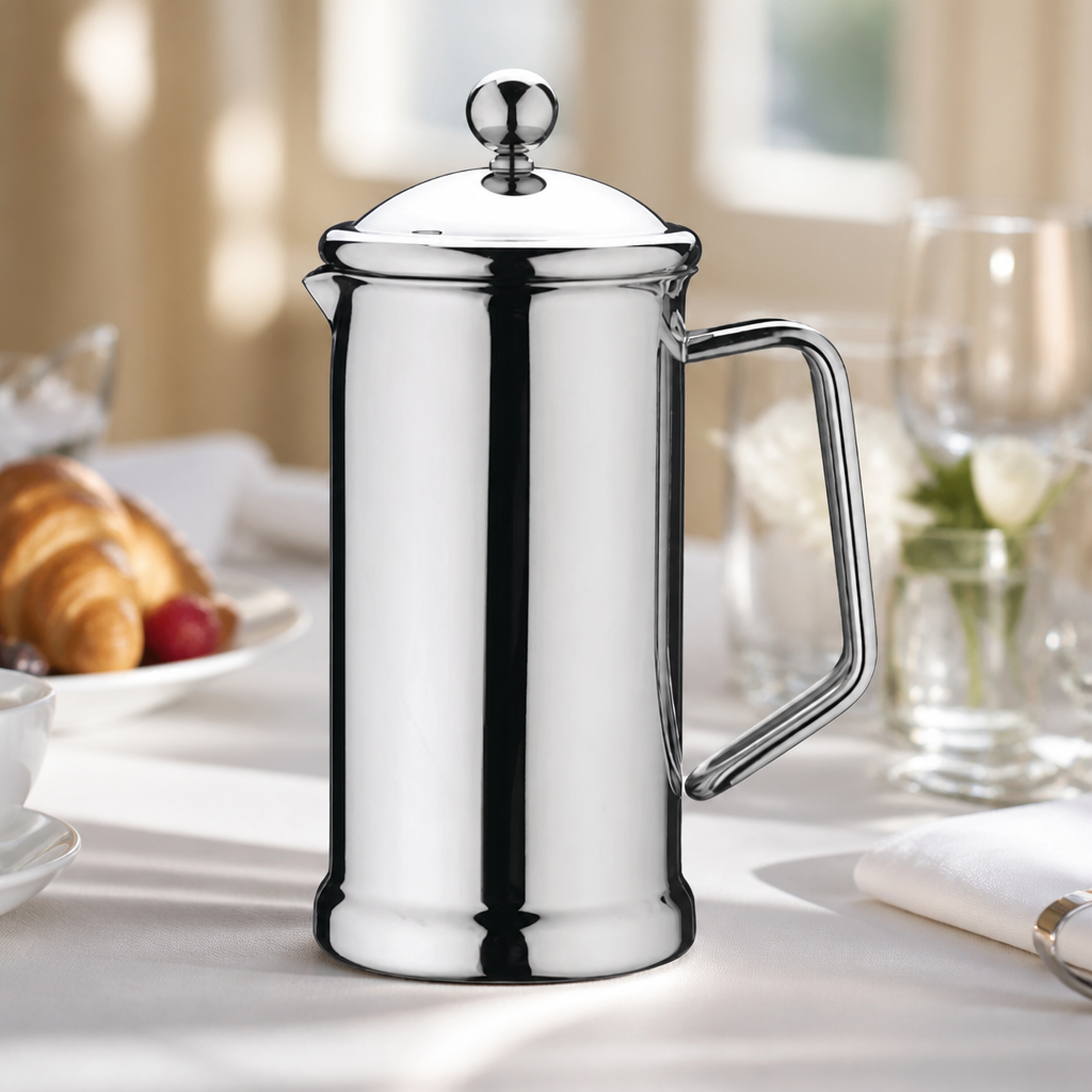 Commercial Stainless Steel Cafetiere 8 Cup Capacity 1.2Ltr
