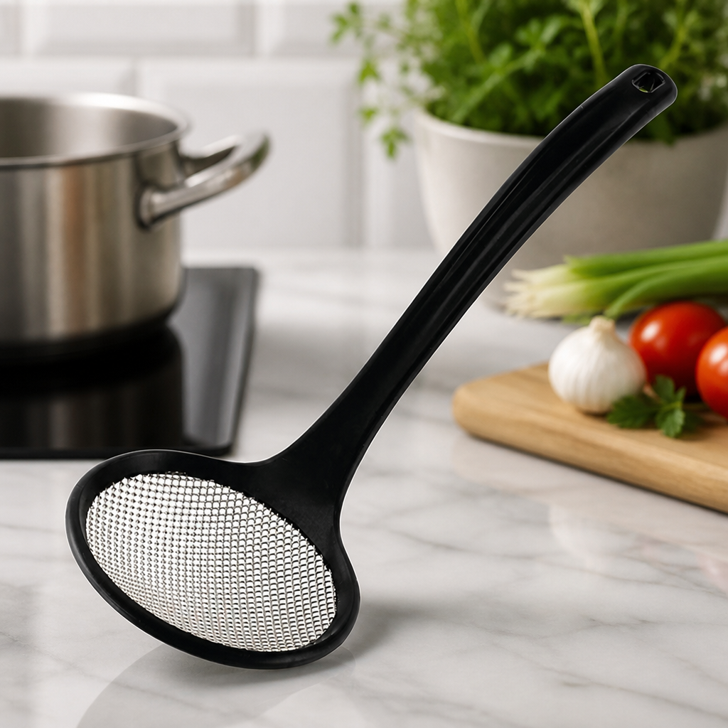 Commercial 410mm Mesh Serving Spoon Skimmer for Frying