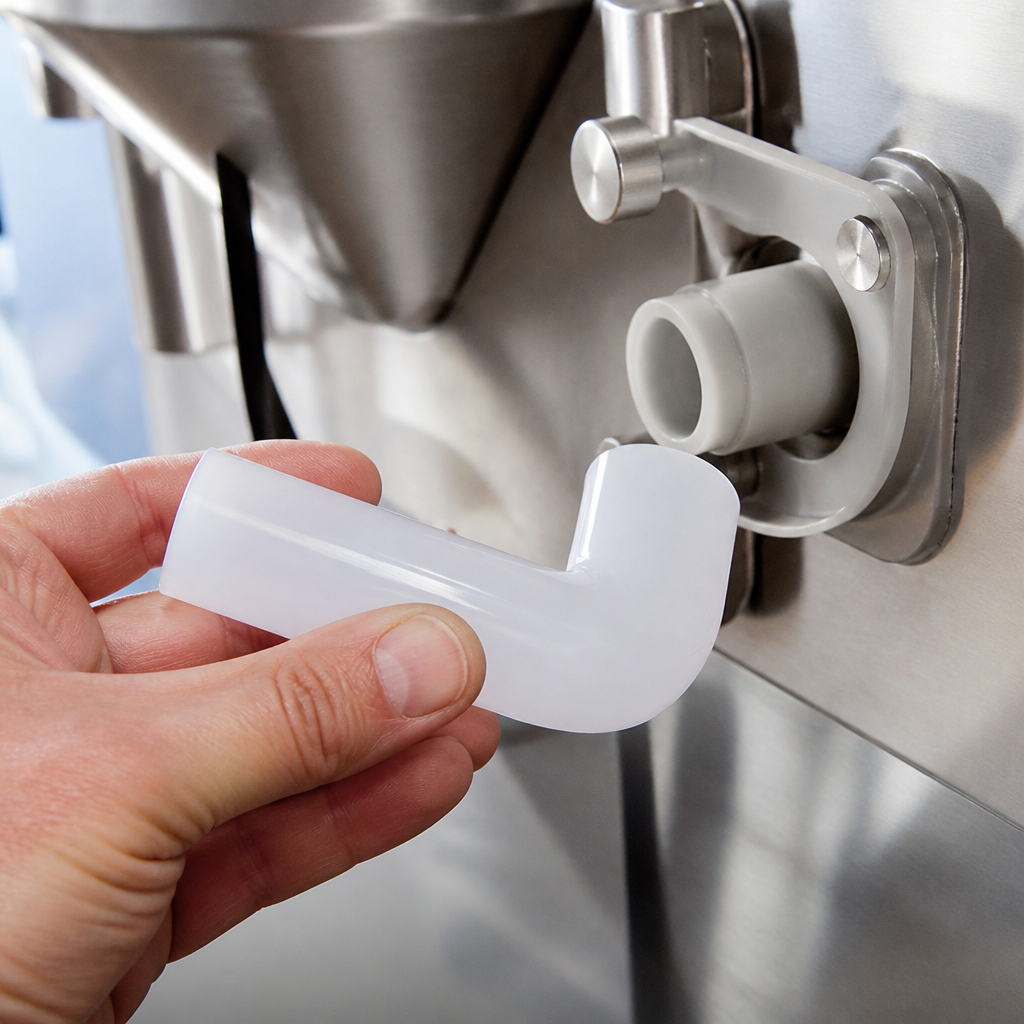 Genuine replacement outlet tube for commercial ice cream maker