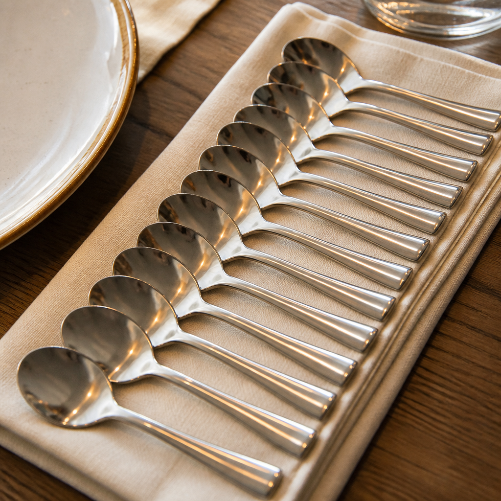 Commercial Stainless Steel Teaspoon Set of 12 for Catering