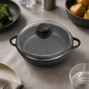 Commercial Casserole Dish Charcoal 200mm Cast Aluminium