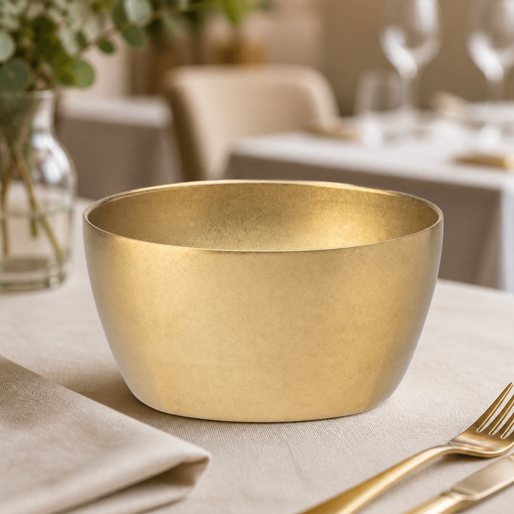 Commercial Double Walled Bowls Gold 110mm Pack of 6