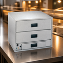 Commercial Food Warming Drawer 2 x 1/1 GN Capacity 1.5kW
