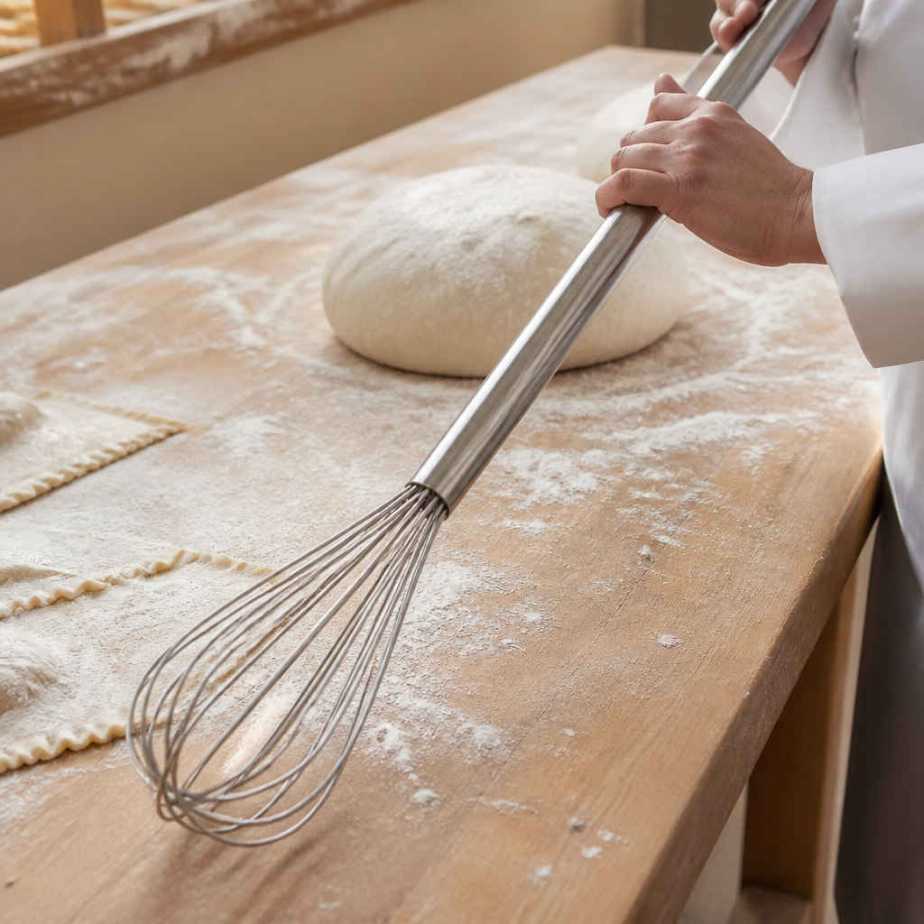 40" Commercial Stainless Steel Balloon Whisk for catering kitchens