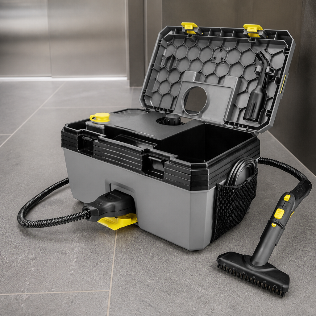 Commercial Steam Cleaner with VapoHydro Function and Accessories