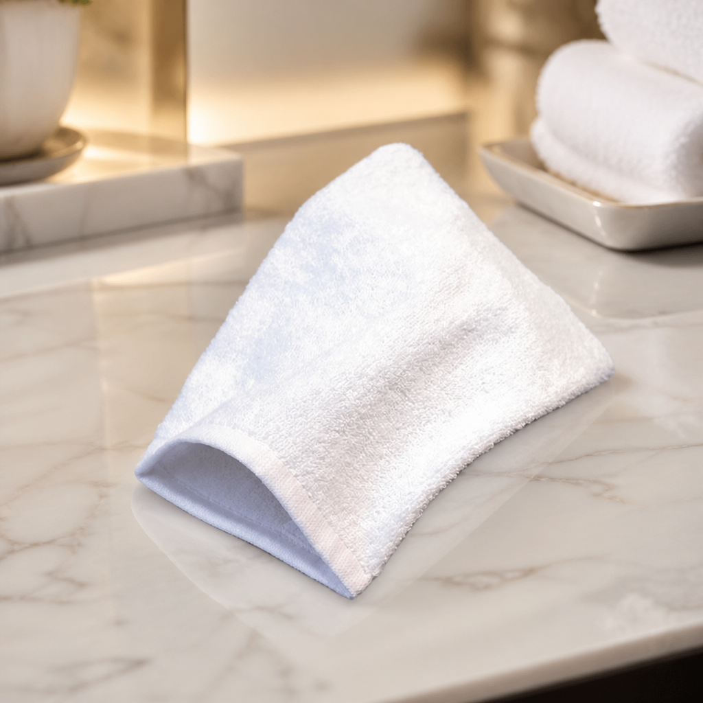 Commercial Spa Mitt Cotton Terry Towelling for Exfoliation 30x15cm