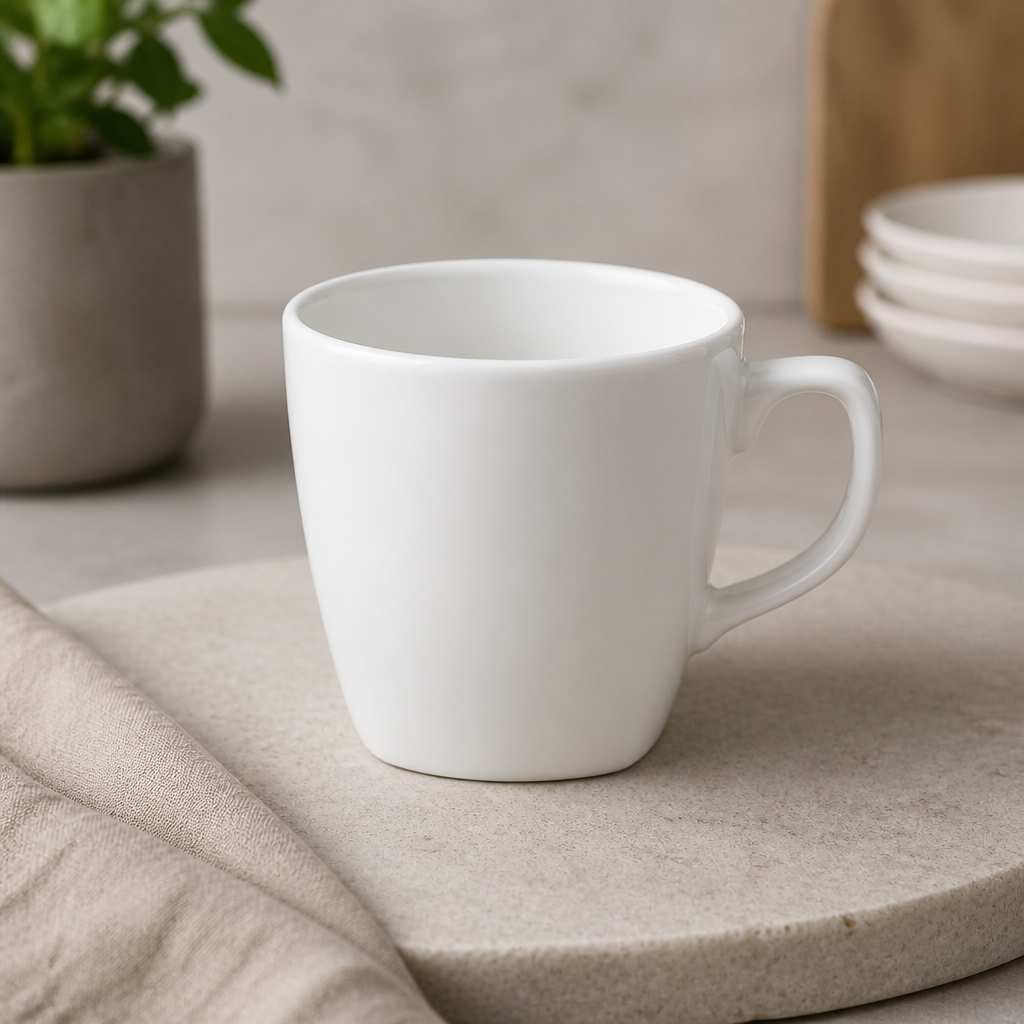Commercial Porcelain Coffee Cups 240ml - 12 Pack