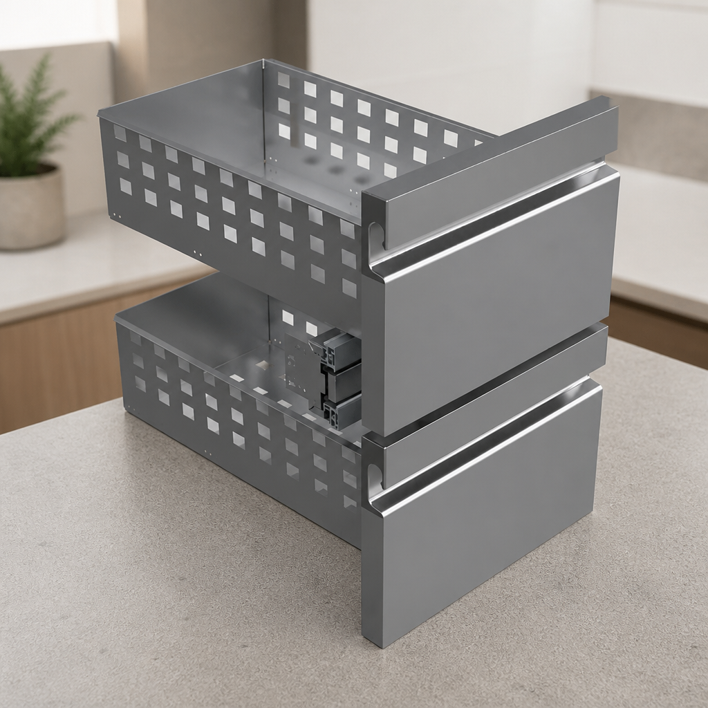 1/2 & 1/2 Right Gastronorm Drawer Kit for Counter Units