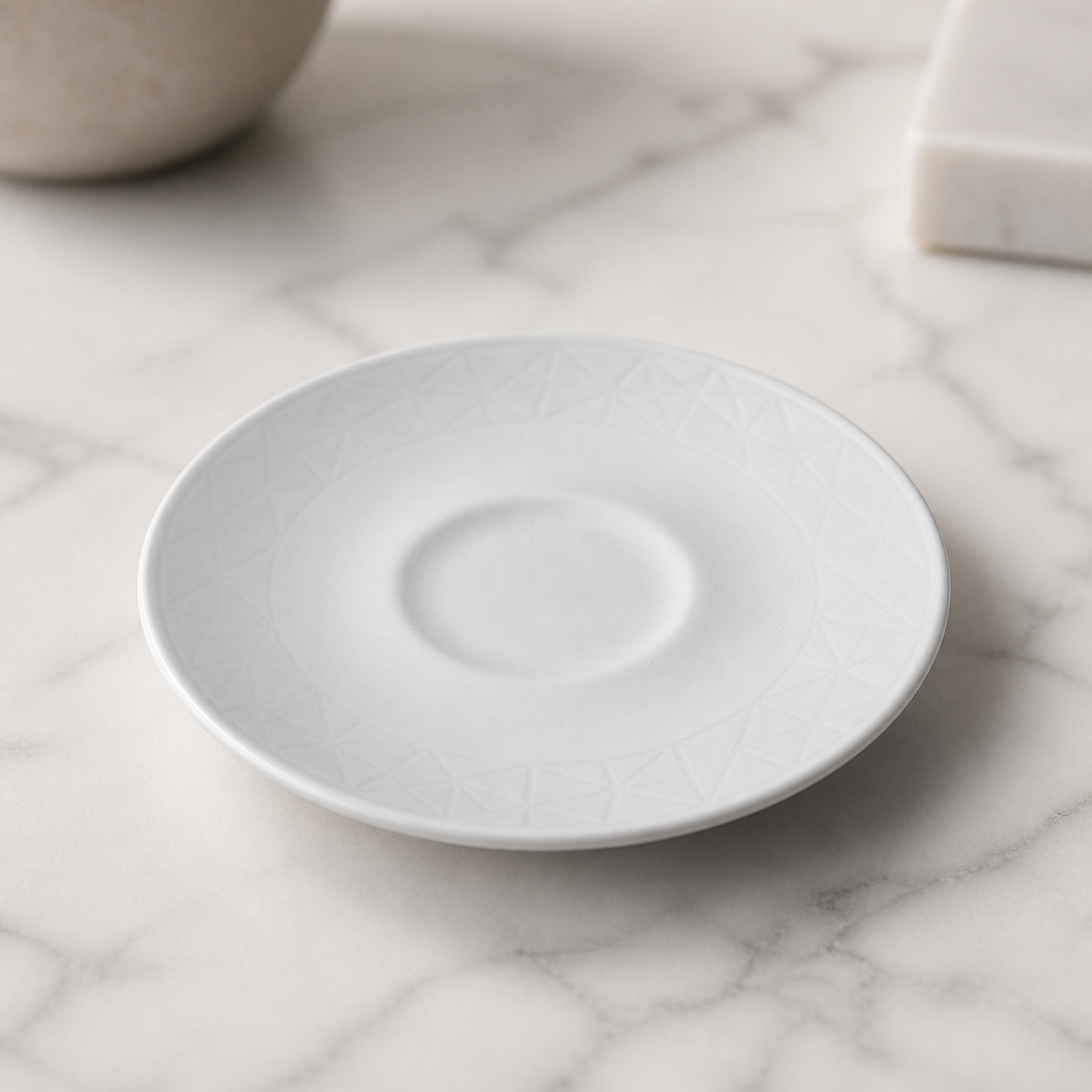Commercial Abstract Saucers 127mm for Contemporary Dining