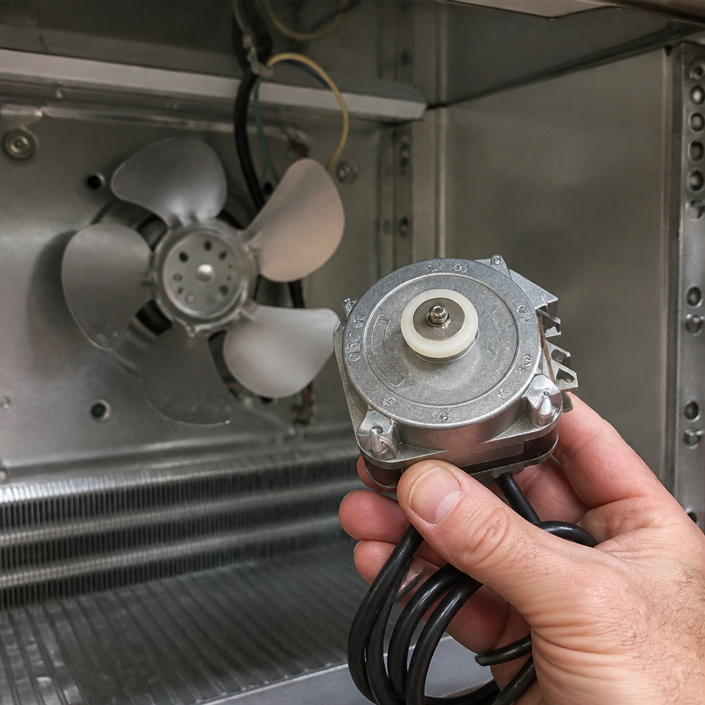 Commercial evaporator fan motor and blade replacement 85mm