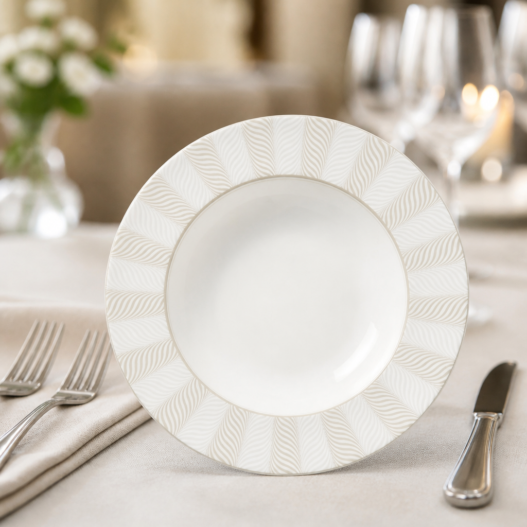 Commercial Classic Rim Bowls 220mm taupe 12 pack