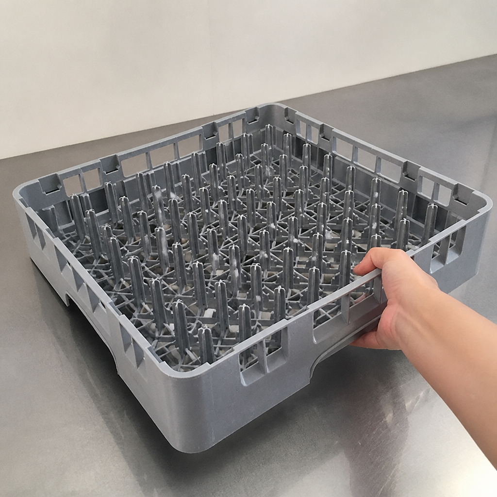 Commercial Pegged Plate Rack for efficient tray service