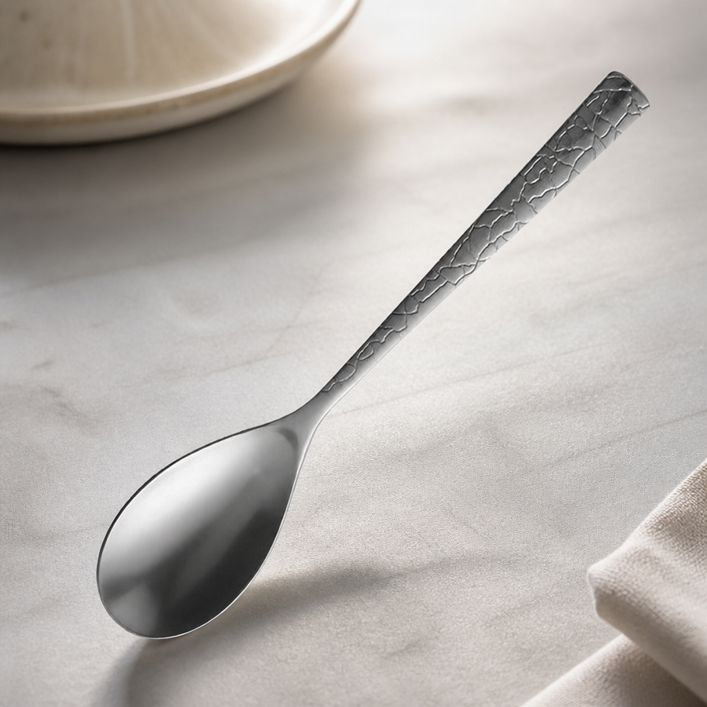 Commercial Kintsugi Dessert Spoons 12 Pack 3.5mm Stainless Steel