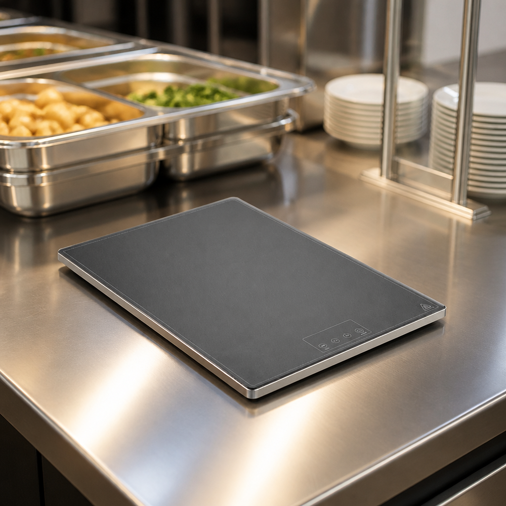 Commercial Slimline Food Warming Tray GN 1/1 380mm Wide